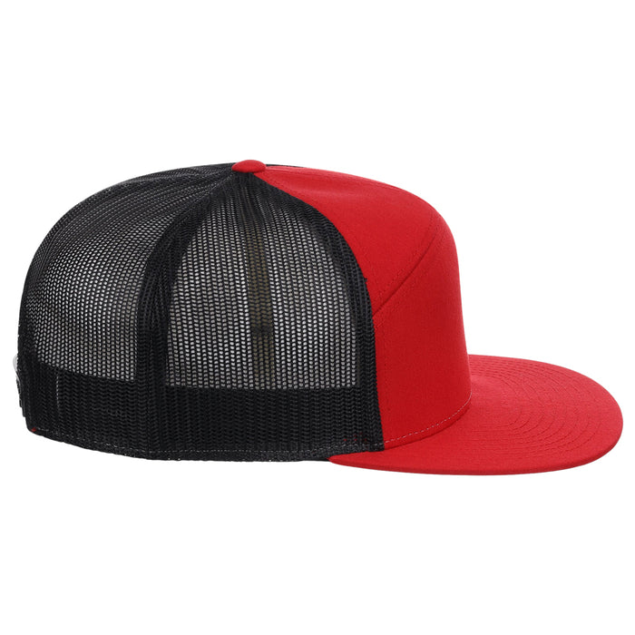 Richardson 168 7 Panel Trucker - Red/Black