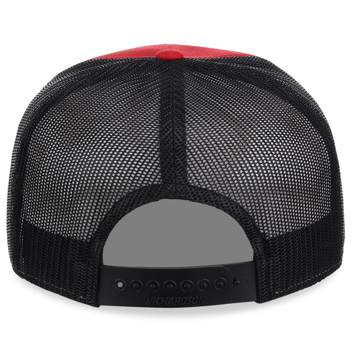Richardson 168 7 Panel Trucker - Red/Black
