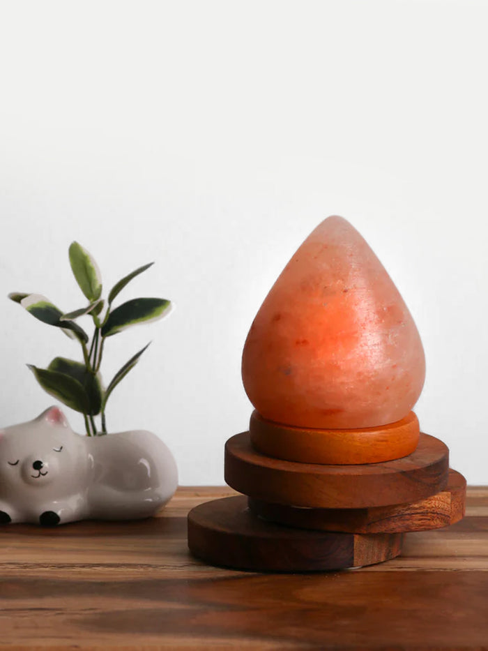 Salt Lamp USB Teardrop shape | One Colour-Image 1