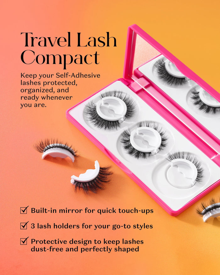 Self-Adhesive Lash Travel Compact