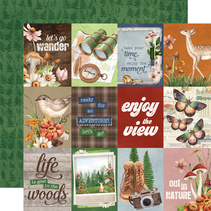 Simple Stories - 12X12 Patterned Paper - Simple Vintage Woodlands - 3x4 Elements. Available at Embellish Away located in Bowmanville Ontario Canada.