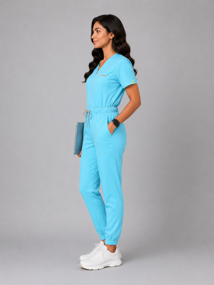 SKYBLUE SWASTHYA SUTRA JOGGER JUMPSUIT FOR WOMEN