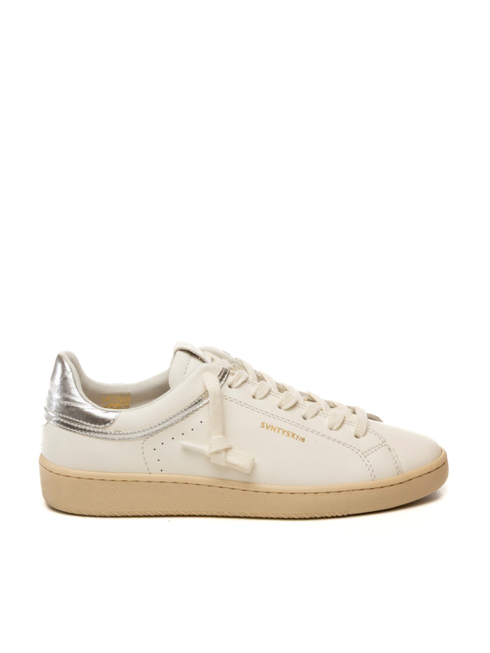 THE 76 Sneaker jump bianco/argento JUMP D PELLE-WHI/SILV