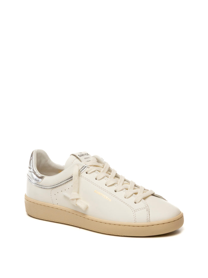 THE 76 Sneaker jump bianco/argento JUMP D PELLE-WHI/SILV