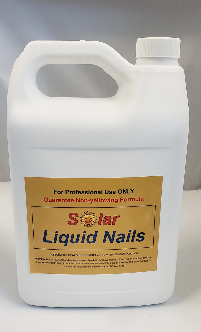 SOLAR NAIL PINK & WHITE LIQUID  - Plastic Jug 128 fl. oz
