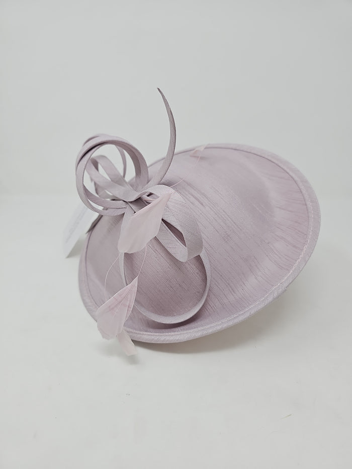 Sorbet Pink Material Disc Hairband Fascinator