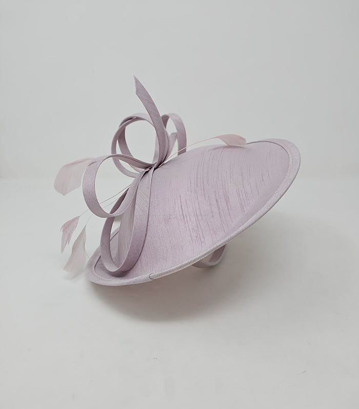 Sorbet Pink Material Disc Hairband Fascinator
