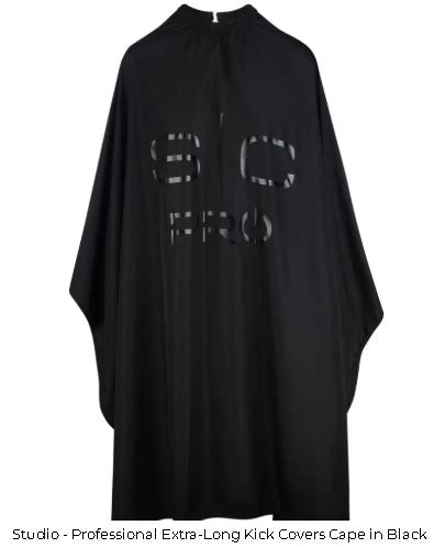 STYLECRAFT EXTRA LONG CAPE - BLACK # SC340B - Palms Fashion Inc.