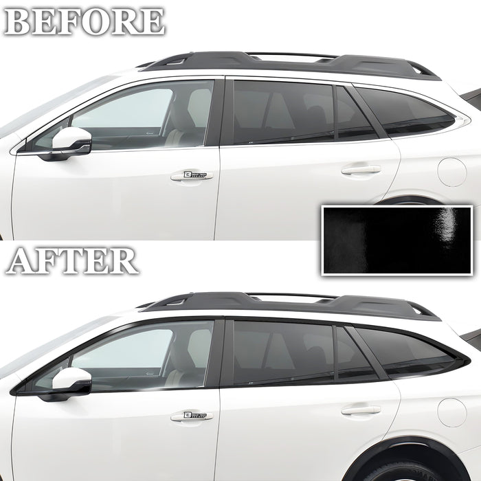 Vinyl Chrome Delete Side Window Blackout Decal Stickers Overlay Film Fits Subaru Outback Subaru Outback 2020 - 2025 - Bogar Tech Designs