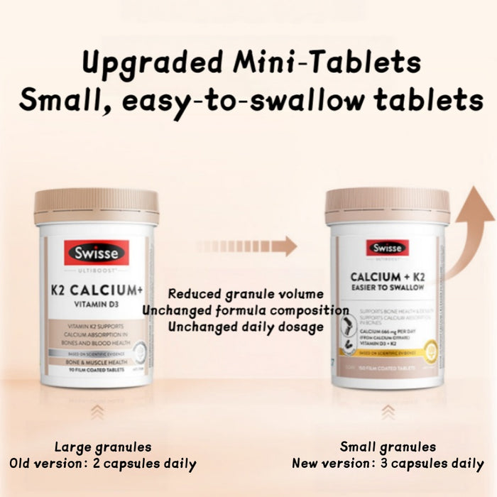 SWISSE Ultiboost K2 Calcium + D3 150 Tablets