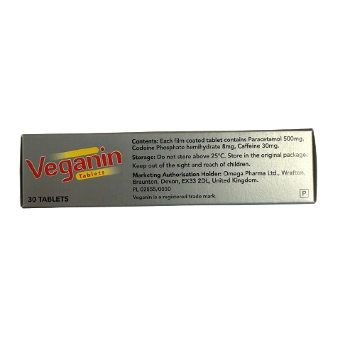 Veganin 30 Tablets (P) (A)