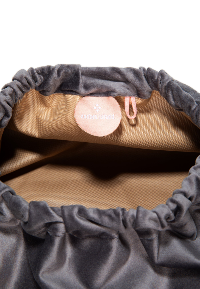 VELVET CLUTCH BAG NO BAD DAYS