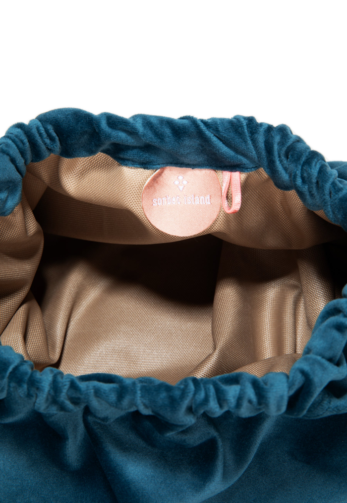 VELVET CLUTCH BAG SMILE AND LOVE