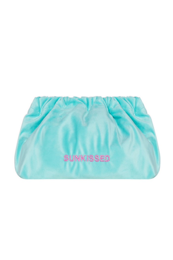 VELVET CLUTCH BAG SUNKISSED