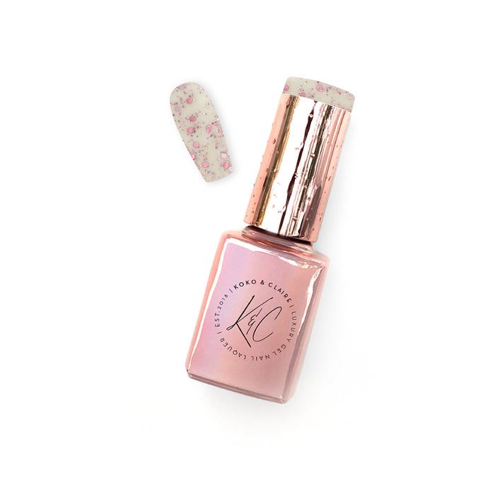 Velvet Multi Confetti - Pink  (Top Coat) - Matte  - Hema Free | Koko & Claire