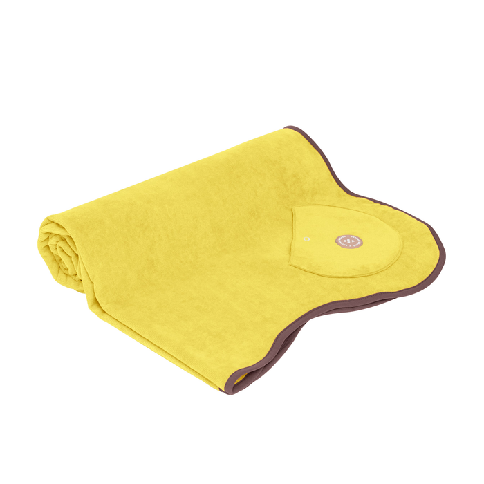Wavy beach towel banana grape detail