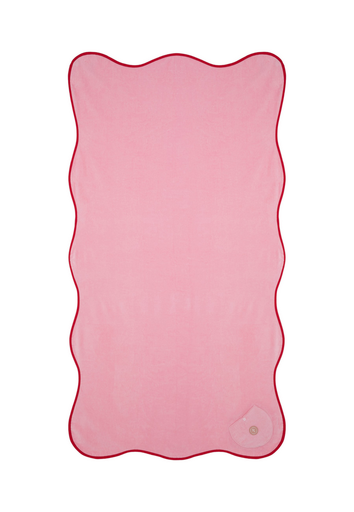 pink cotton towel