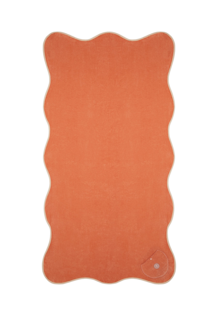 WAVY BEACH TOWEL ORANGE
