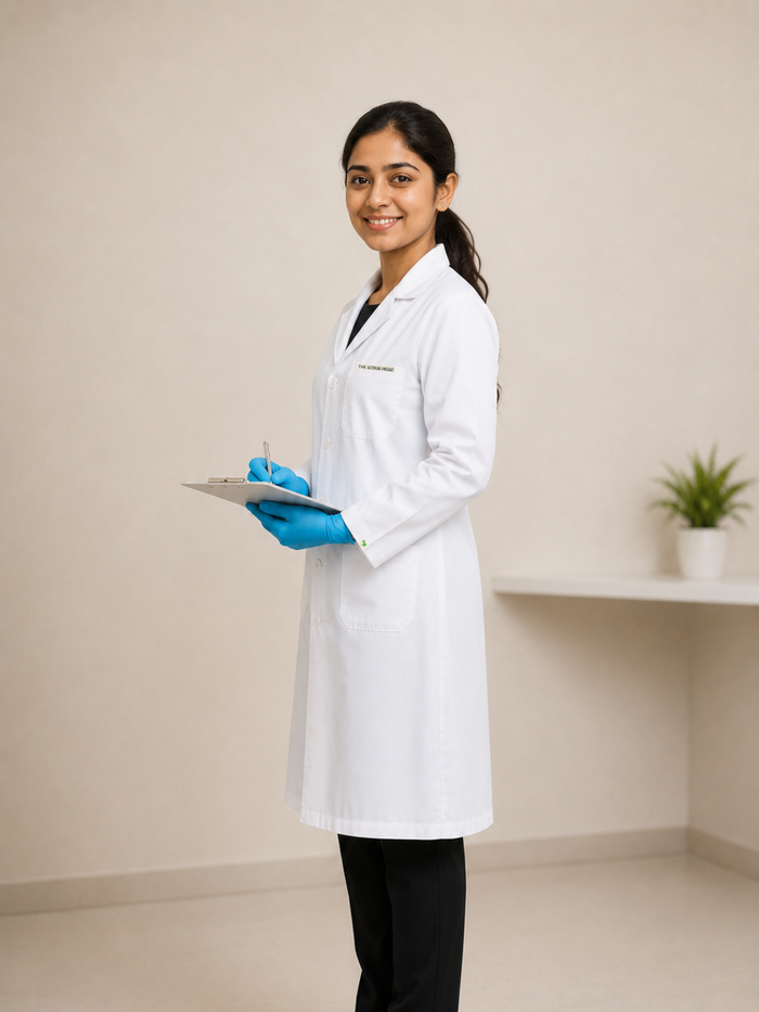WHITE FULL SLEEVE LAB COAT FOR WOMEN