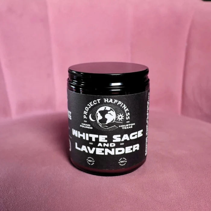 White Sage and Lavender Soy Candle - 8oz