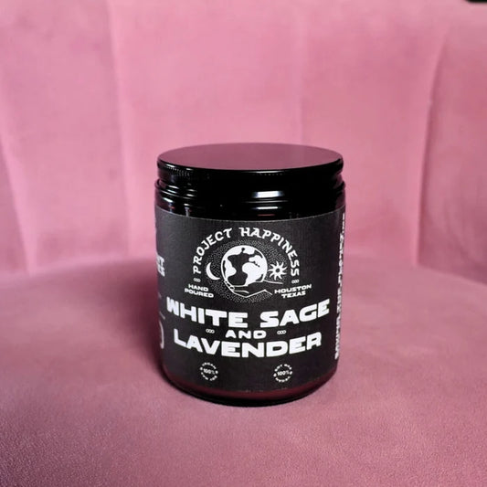 White Sage and Lavender Soy Candle - 8oz