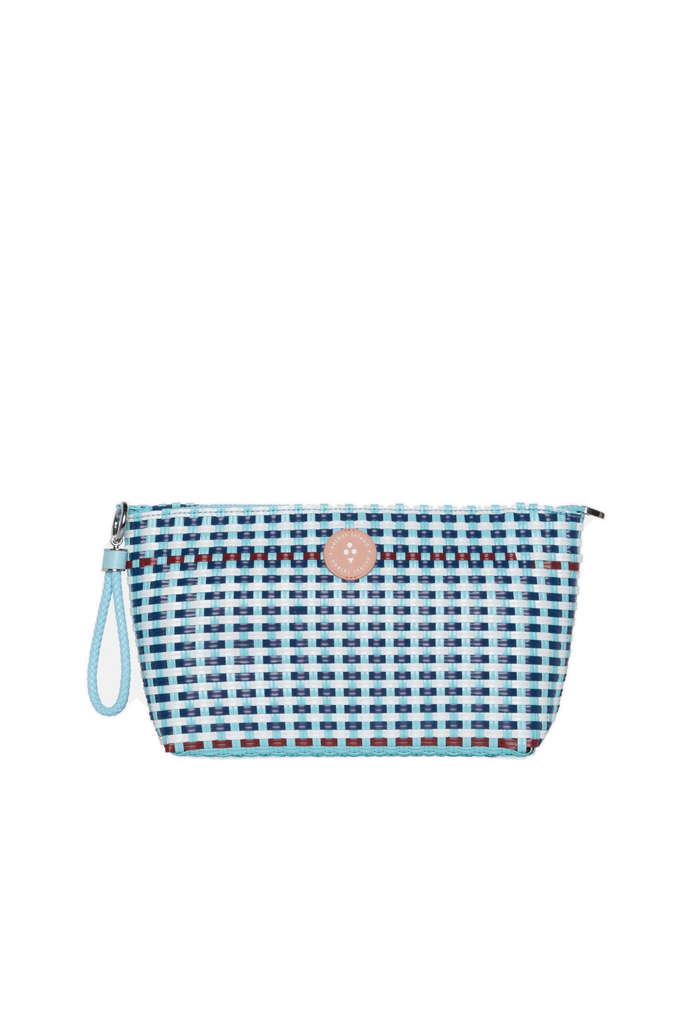 WOVEN PENCIL BAG LIGHT BLUE