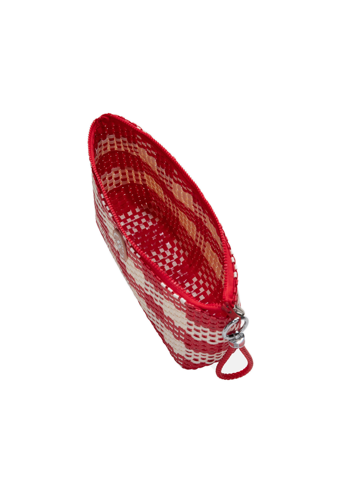 WOVEN PENCIL BAG RED
