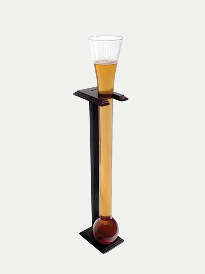 Yard Glass with Wooden Stand | One Colour-Image 1
