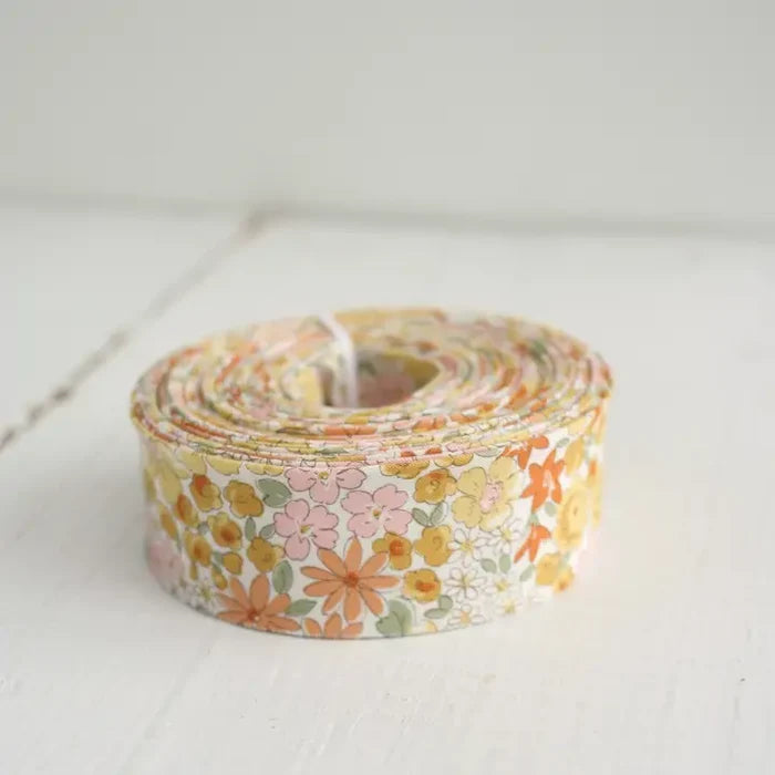 Yellow Garden Floral - 2.5" Bias Quilt Binding