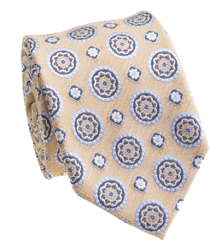 Yellow Patterned Tie